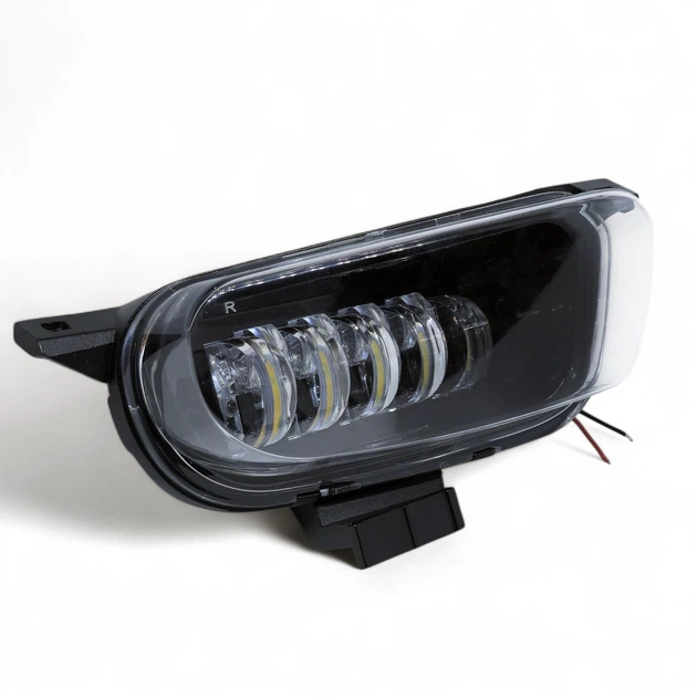 Двухцветные светодиодные противотуманные фары LED ПТФ Volkswagen Transporter T4 7 линз Белый Жёлтый Металл (05809) - изображение 9