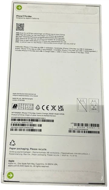 Smartfon Apple iPhone 17 Pro Max 256GB Cosmic Orange (MFYN4) (356973396908186) - Outlet - obraz 7