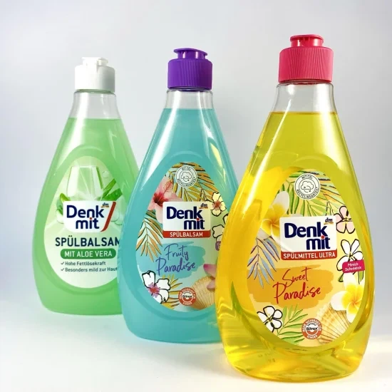 Гель- бальзам для миття посуду Denkmit Spulbalsam з Aloe Vera, 500 мл - Фото 4 Гель- бальзам для миття посуду Denkmit Spulbalsam з Aloe Vera, 500 мл - зображення 4