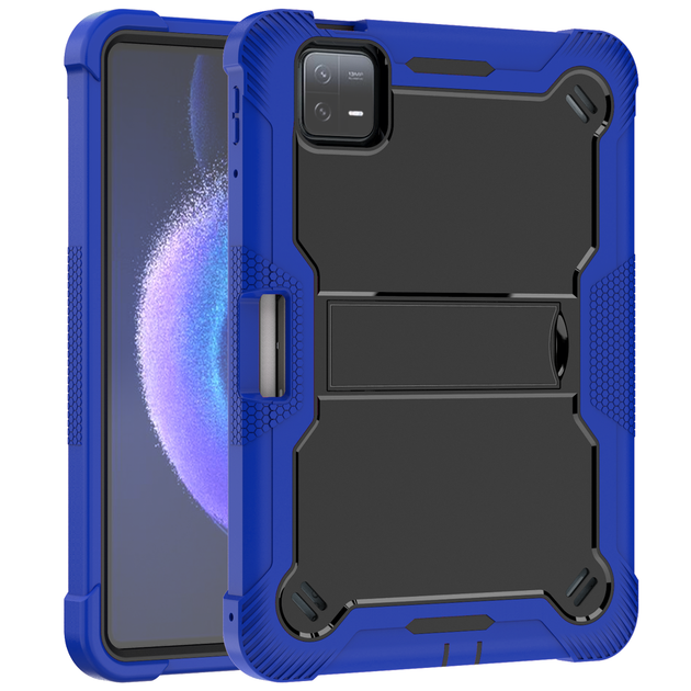 Противоударный чехол с подставкой Shockprof Capsule для планшета Xiaomi Pad 6 / Pad 6 Pro 11" 2023 (Синий) - Фото 3 Противоударный чехол с подставкой Shockprof Capsule для планшета Xiaomi Pad 6 / Pad 6 Pro 11" 2023 (Синий) - изображение 3