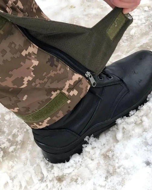 Тактичні Штани Viking SoftShell на флісі піксель розмір 5XL - изображение 6