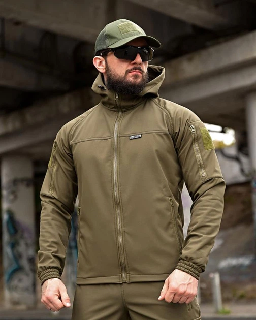 Костюм Oblivion Softshell Куртка на флісі + Штани олива розмір 2XL - изображение 5
