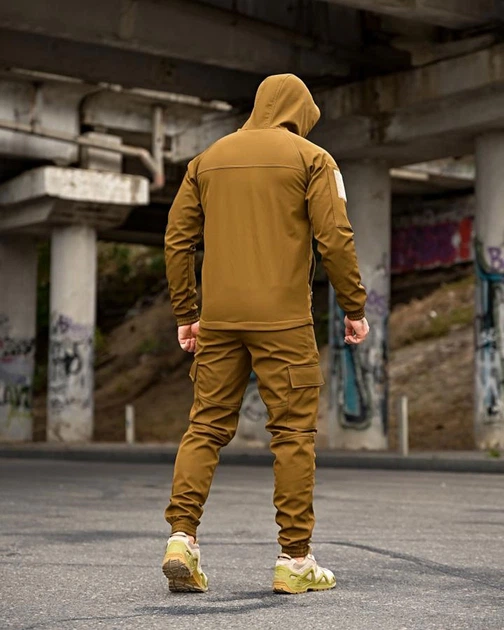 Костюм Oblivion Softshell Куртка на флісі + Штани койот розмір S - Фото 2 Костюм Oblivion Softshell Куртка на флісі + Штани койот розмір S - изображение 2