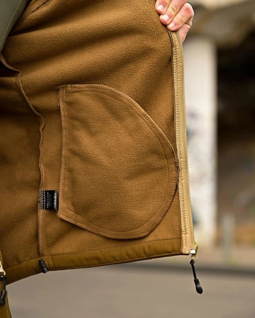 Костюм Oblivion Softshell Куртка на флісі + Штани койот розмір S - Фото 6 Костюм Oblivion Softshell Куртка на флісі + Штани койот розмір S - изображение 6