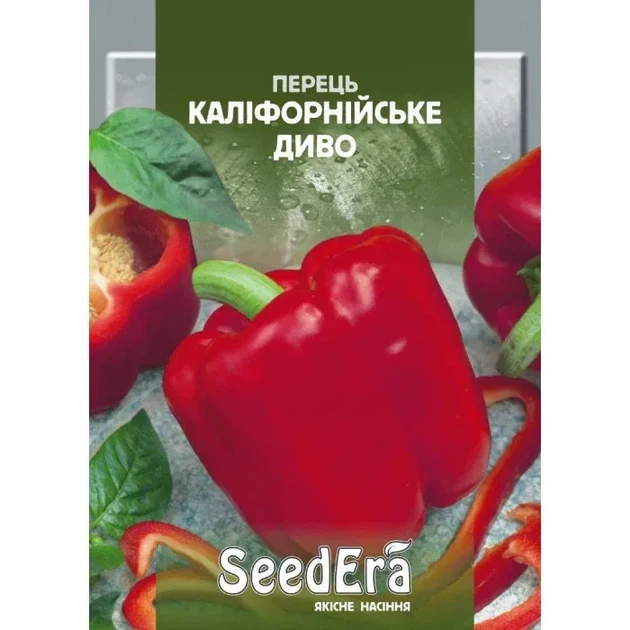 Насіння перцю сладкого Калифорнійське диво SeedEra 0.2г - Фото 1 Насіння перцю сладкого Калифорнійське диво SeedEra 0.2г - зображення 1