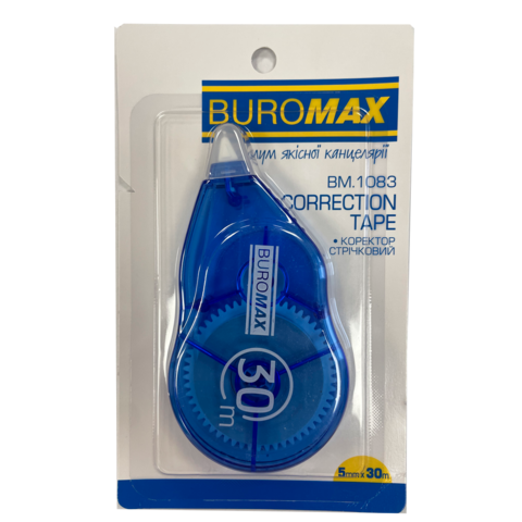 Коректор-стрічка BUROMAX 1083 (5мм*30м) (24) /BM.1083/ - Фото 2 Коректор-стрічка BUROMAX 1083 (5мм*30м) (24) /BM.1083/ - зображення 2