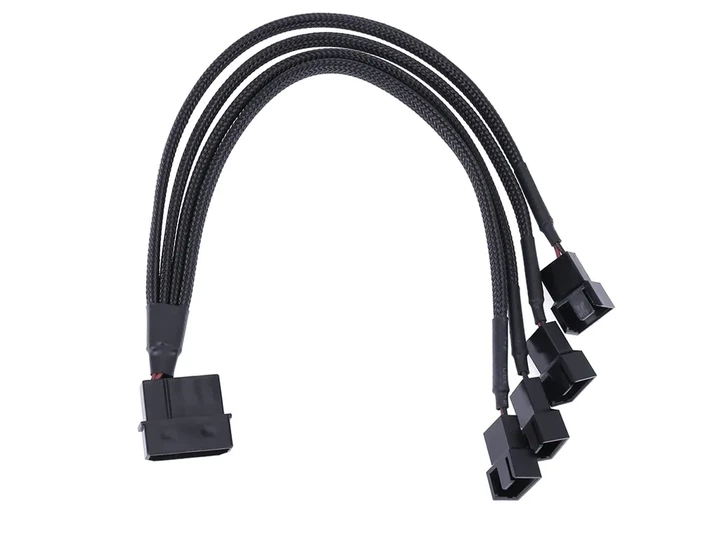 Переходник molex to 4 x 3pin - разветвитель питания для кулеров - изображение 2