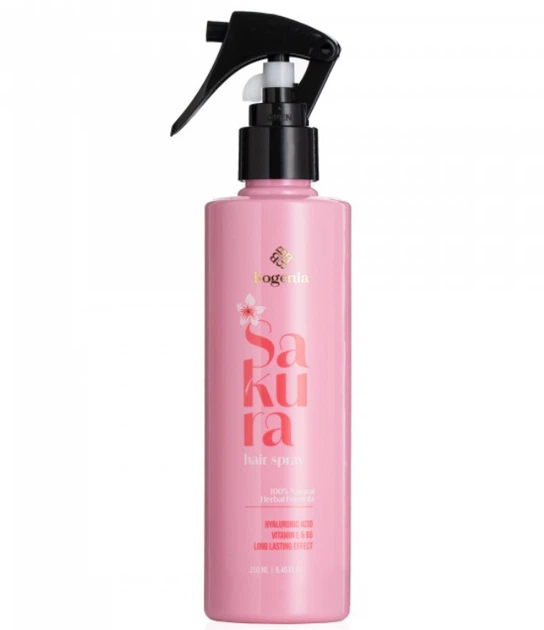 Термозахисний спрей для волосся з екстрактом сакури Bogenia Sakura Hair Spray 250 мл - Фото 1 Термозахисний спрей для волосся з екстрактом сакури Bogenia Sakura Hair Spray 250 мл - зображення 1