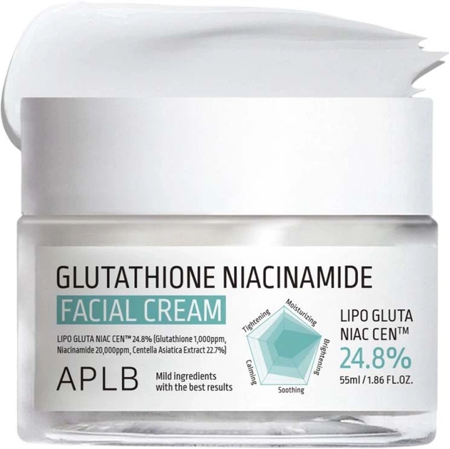Krem nawilżający do twarzy Aplb Glutathione Niacinamide rozświetlający 55 ml (8809874682686) - obraz 3