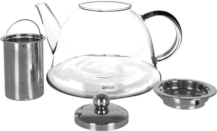 Dzbanek do herbaty Orion szklany z zaparzaczem żaroodporny Przezroczysty 1.65 l (8592381160012) - obraz 4