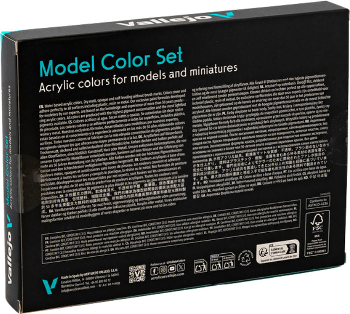 Zestaw farb akrylowych Vallejo Model Color 70.149 Kolory napoleońskie: francuskie i brytyjskie 1789–1815 16 szt x 18 ml (8429551701495) - obraz 3