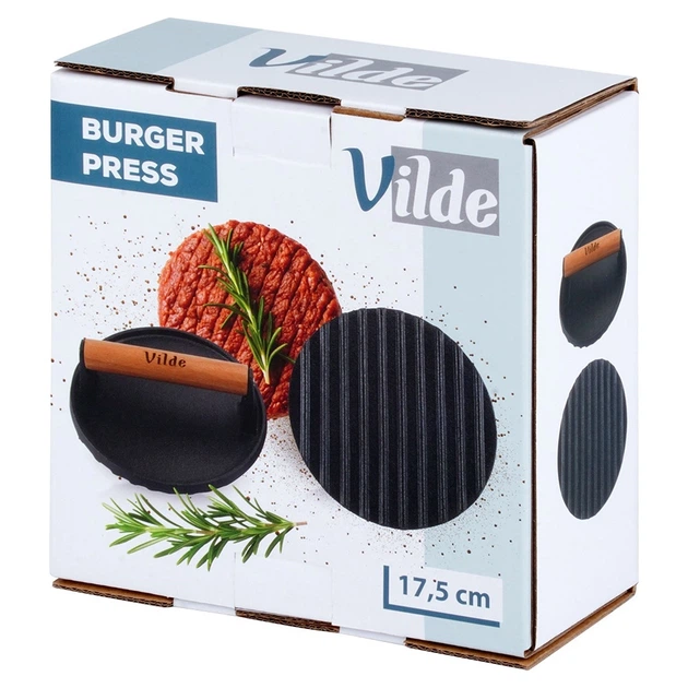 Прес для бургерів Vilde Cast Line чавунний 17.5 см (5904316487805) - зображення 3