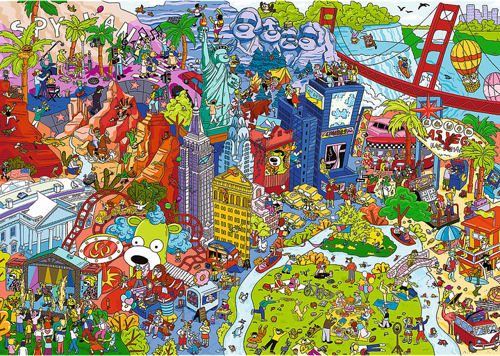 Пазл Trefl Spy Guy Загублені предмети США 500 елементів 37480 (5900511374803) - зображення 3