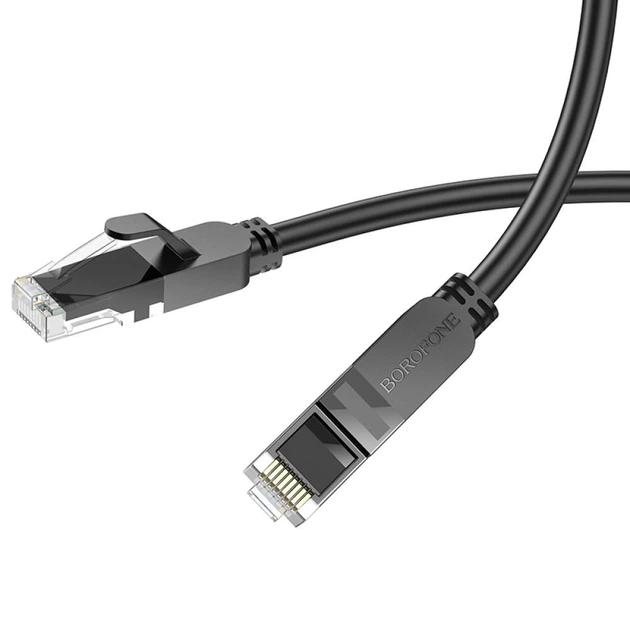Патч-корд Borofone BUS01 Category 6 Gigabit (3 метра) - зображення 5