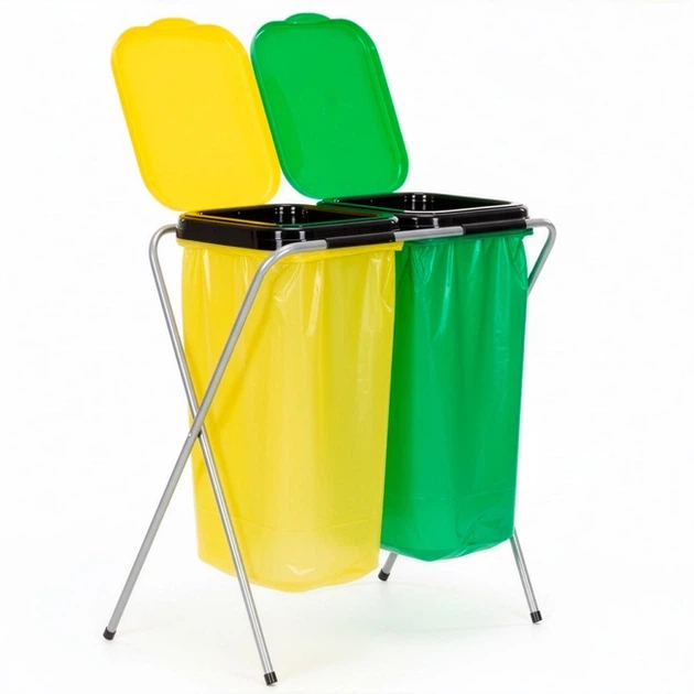 Stojak na worki do segregacji śmieci SPRINGOS HA1107 (5908455307277) - obraz 5