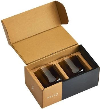 Zestaw szklanek Fellow Pirch Cappuccino 2 x 190 ml Bursztynowych (840228808688) - obraz 3