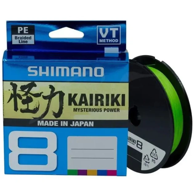 Шнур Shimano Kairiki 8+ 150m 0.10mm 7.3kg M. Green - Фото 1 Шнур Shimano Kairiki 8+ 150m 0.10mm 7.3kg M. Green - зображення 1