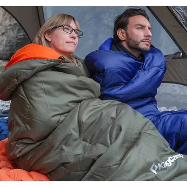 Спальний мішок KingCamp Huron 250 Comf +12°C / Lim +7°C / Extr -3°C Navy - зображення 2