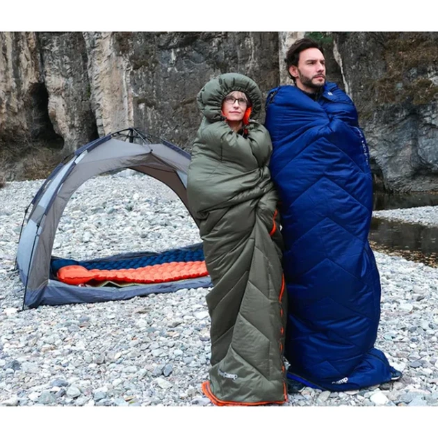 Спальний мішок KingCamp Huron 250 Comf +12°C / Lim +7°C / Extr -3°C Navy - зображення 4