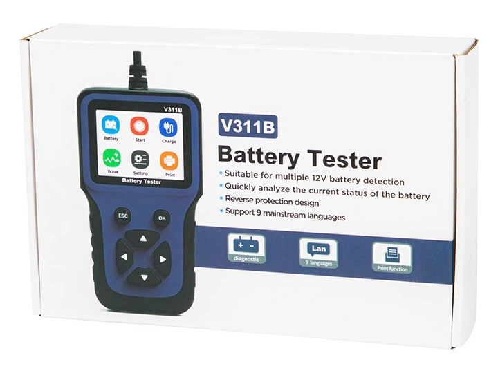 Elektroniczny tester akumulatorów Prolech 58-670 V311B 12 V (5900804137207) - obraz 3