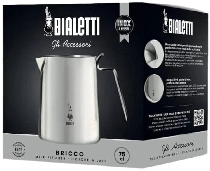 Dzbanek do mleka Bialetti srebrzysty 750 ml (8006363017374) - obraz 2