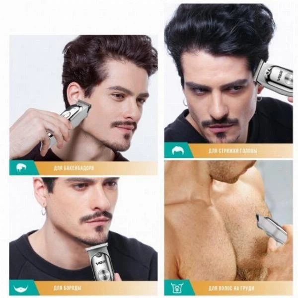 Машинка для стрижки волос (триммер) VGR V-071 с USB зарядкой - изображение 3