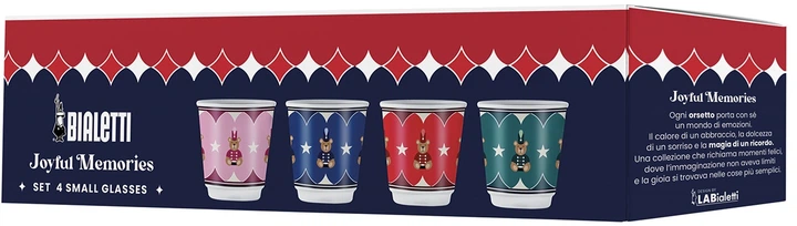 Zestaw filiżanek do espresso Bialetti Joyful Memories różnokolorowy 4 szt (8006363095150) - obraz 2