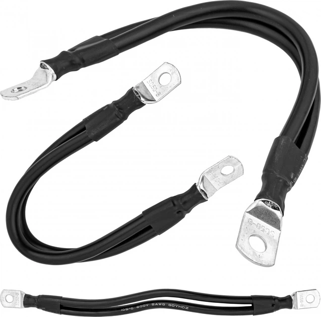 Kabel do łączenia akumulatorów Volt Polska 2x17mm2 25cm M8 [sztuka] (3SPZC21725) - obraz 2