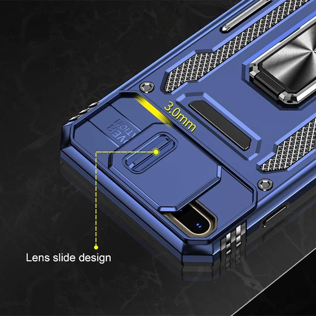 Чохол протиударний Epik Defender Cam Ring Case на Apple iPhone 7 plus / 8 plus (5.5") Синій / Navy - Фото 3 Чохол протиударний Epik Defender Cam Ring Case на Apple iPhone 7 plus / 8 plus (5.5") Синій / Navy - зображення 3