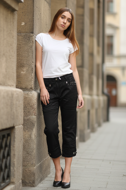 Капри СOOGEA 30 Черный (SM-LMK5418_Black) - изображение 5