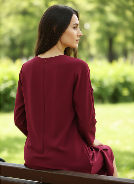 Платье InDresser XS Бордовый (IN-0209Н009Д-Bordo) - изображение 5