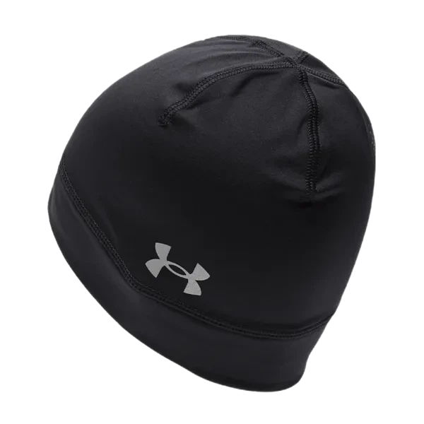 Шапка Under Armour UA Under Armour Storm Launch Beanie, чорна, оригінал спортивна бігова для тренування еластична андер армор - зображення 3