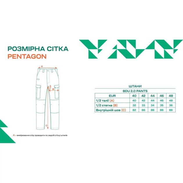 Брюки Pentagon BDU 2.0 42 Ranger Green - изображение 12