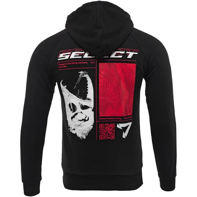 Реглан Select Hoodie Lines Fish L Black - зображення 2