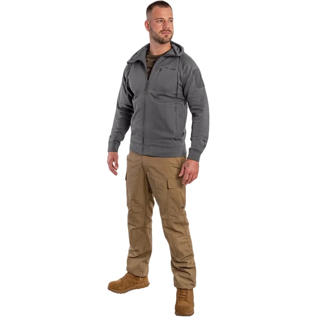 Флисовая кофта Pentagon Leonidas 2.0 Tactical Sweater XL Wolf Grey - Фото 7 Флисовая кофта Pentagon Leonidas 2.0 Tactical Sweater XL Wolf Grey - изображение 7