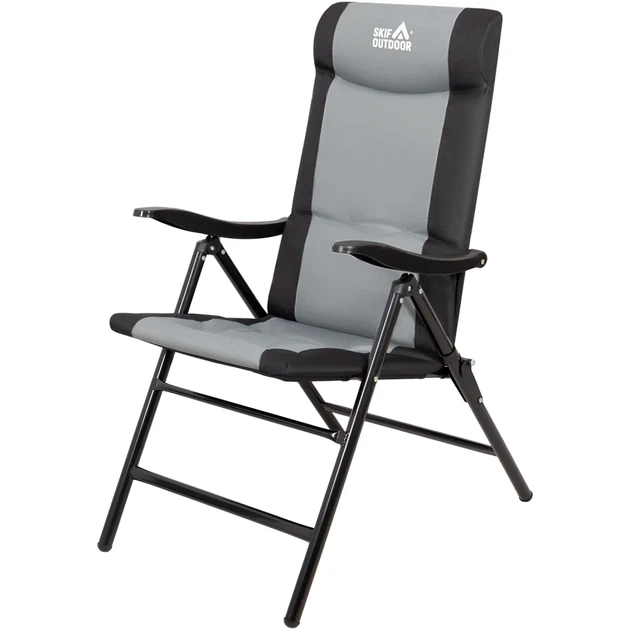 Стул раскладной Skif Outdoor Chevalier Grey/black - Фото 2 Стул раскладной Skif Outdoor Chevalier Grey/black - изображение 2