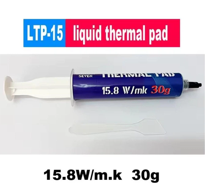 Жидкая термопрокладка SubZero LTP-15 15,8 Вт/(м*К) 30g Терможвачка, Термошпаклевка - изображение 3