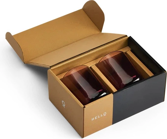 Zestaw szklanek Fellow Pirch Latte 2 x 320 ml Czerwonych (840228808732) - obraz 2