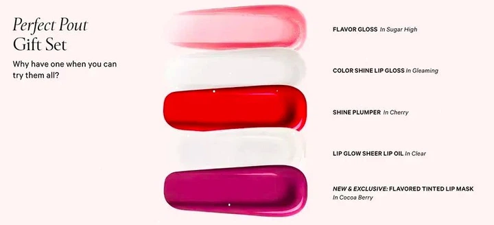 Набор Victoria's Secret Lip Perfect Pout Gift Set 5в1 - зображення 4