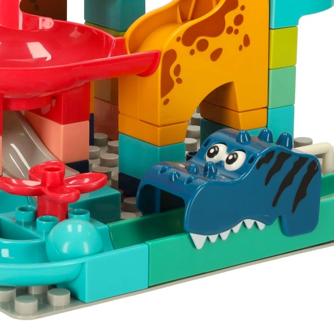 Конструктор Bibi-inn Парк динозаврів трек кульковий 62 елементи (KX3589) (5903039753228) - зображення 3