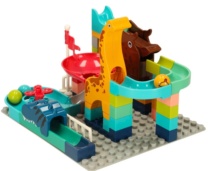 Конструктор Bibi-inn Парк динозаврів трек кульковий 62 елементи (KX3589) (5903039753228) - зображення 6