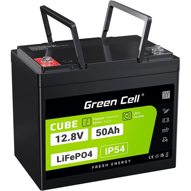 Akumulator Green Cell LiFePO4 12.8V 50Ah (LFPGC12V50AH) - obraz 2