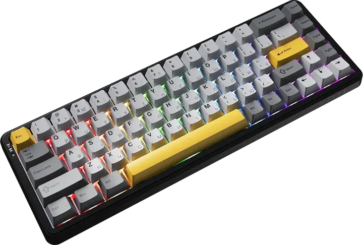 Клавиатура Ajazz AK680 MAX RGB Magnetic Switches (AK680-M-BGY-AW) Black - изображение 2