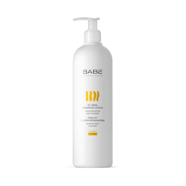 Відновлювальний лосьйон для тіла BABE Laboratorios Body Repairing Lotion 500 мл (Бабе Лабораторіос) – для сухої та чутливої шкіри, зволоження та живлення, 10% сечовини - Фото 1 Відновлювальний лосьйон для тіла BABE Laboratorios Body Repairing Lotion 500 мл (Бабе Лабораторіос) – для сухої та чутливої шкіри, зволоження та живлення, 10% сечовини - зображення 1