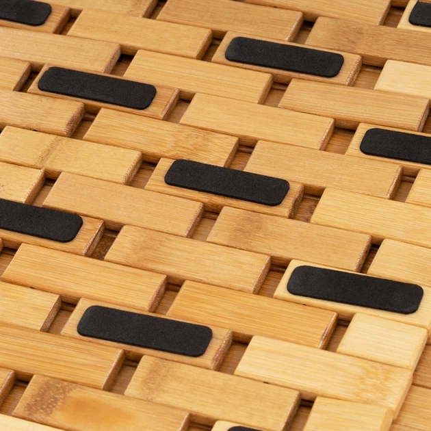 Mata łazienkowa Springos HA7530 antypoślizgowa 80 x 50 cm bambusowy (5908455306096) - obraz 6