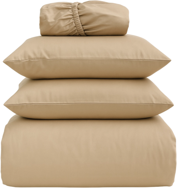 Набор наволочек Ecotton Shifting Sand 50х70 см Сатин Бежевый x 2 шт (24741_000) - Фото 3 Набор наволочек Ecotton Shifting Sand 50х70 см Сатин Бежевый x 2 шт (24741_000) - изображение 3