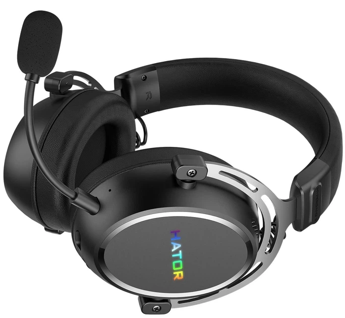Игровая гарнитура HATOR Hypergang 3 Hi-Res Wireless Black (ESH55) - Фото 7 Игровая гарнитура HATOR Hypergang 3 Hi-Res Wireless Black (ESH55) - изображение 7