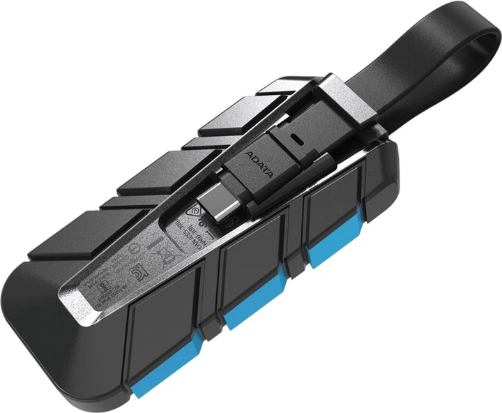 Dysk SSD Adata SC740 500GB USB Type-C 3.2 Gen2 Type-C Black (SC740-500G-CBU) - obraz 4