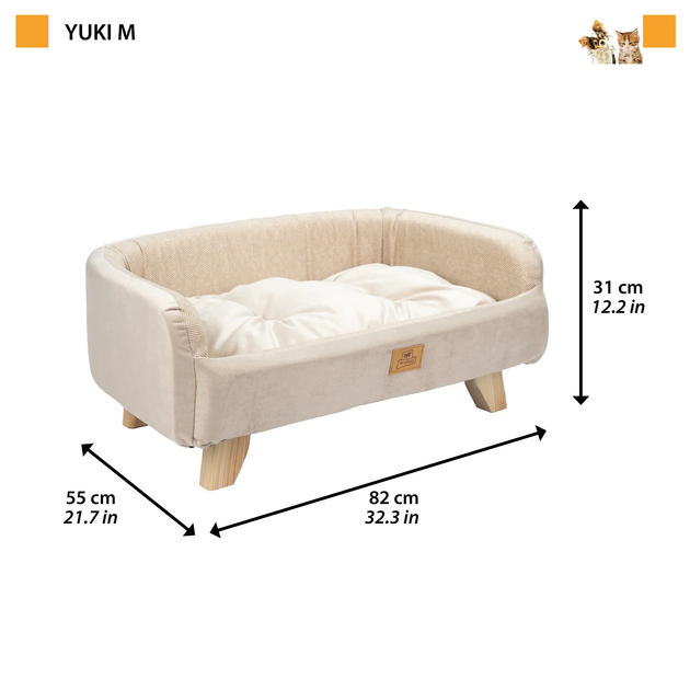 Деревянная кровать Ferplat Yuki Medium для собак и кошек - изображение 2