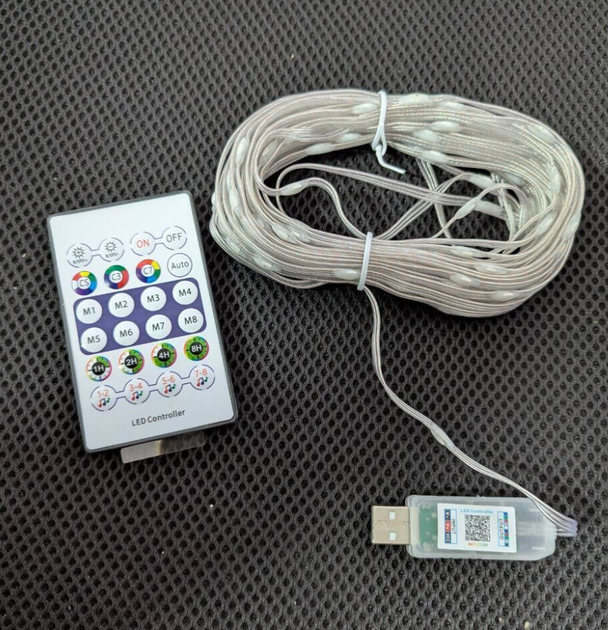 Розумна RGB гірлянда від USB з блютуз керуванням та пультом Lotus Lamp X 10 м. - зображення 2